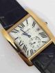 Copy Swiss Cartier Watch Yellow Black Leather  Gold Case  (8)_th.jpg